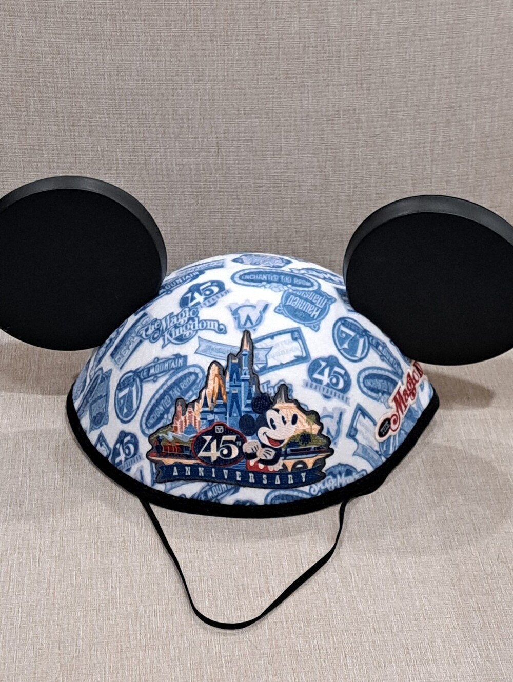 Disney Theme Parks 45th Anniversary Mickey Mouse Ear Hat Magic Kingdom MK45